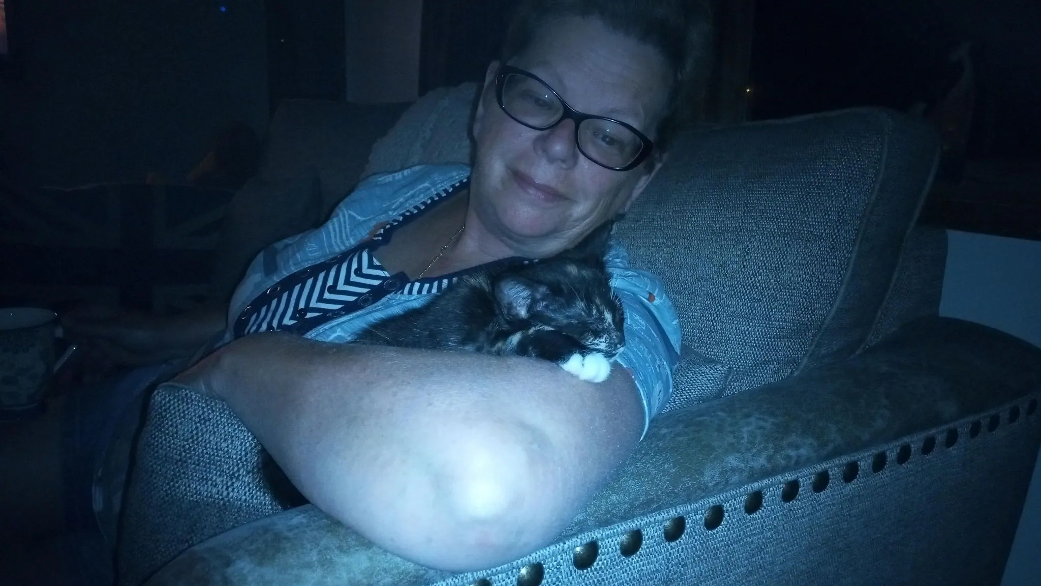 Night time cuddle and handy pillow
